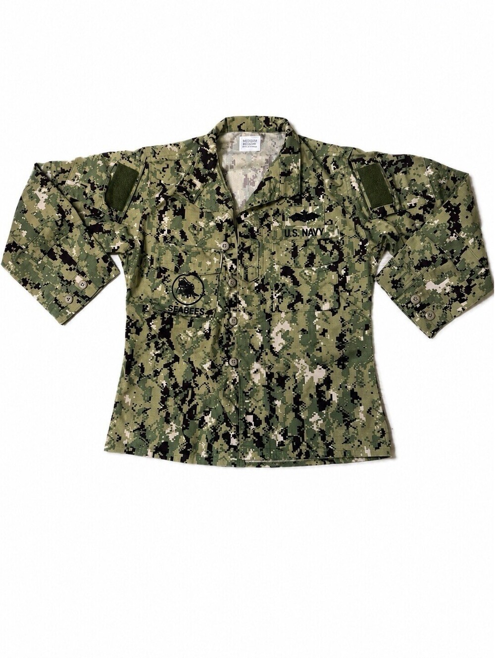 US Navy Seabees Digital Camo Jacket Medium Regular NWU Type III
